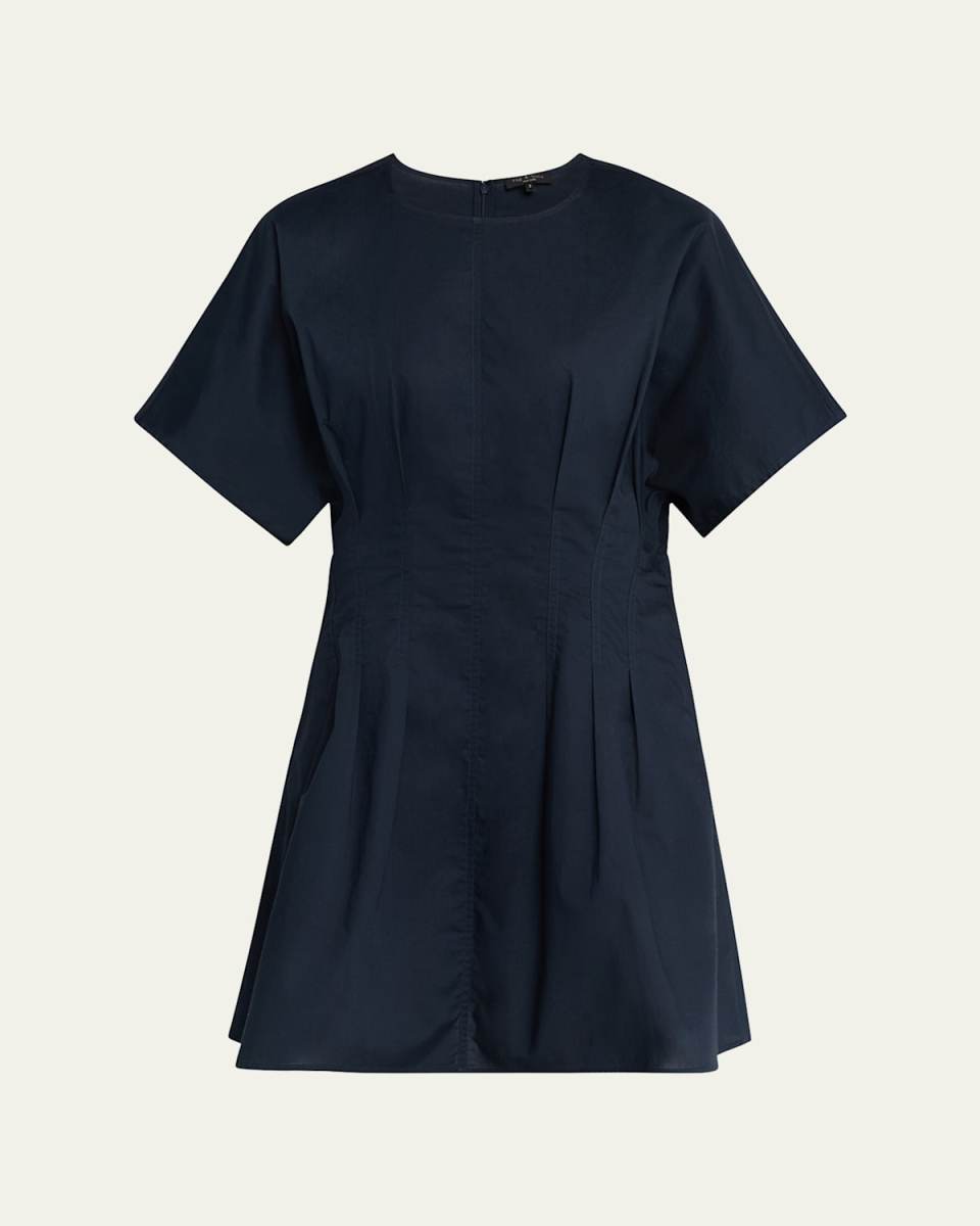 Maddie Short-Sleeve Poplin Dress